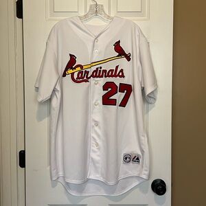 Majestic St. Louis Cardinals #27 Scott Rolen Baseball Jersey. Size XL